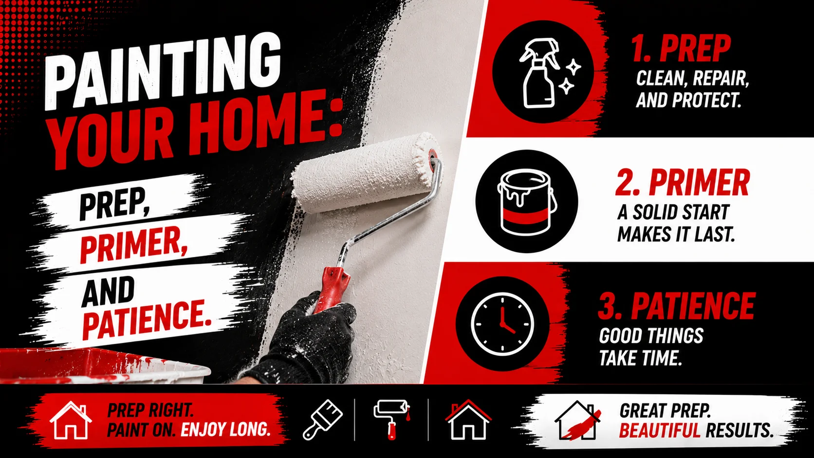 Painting your home: prep, primer, and patience