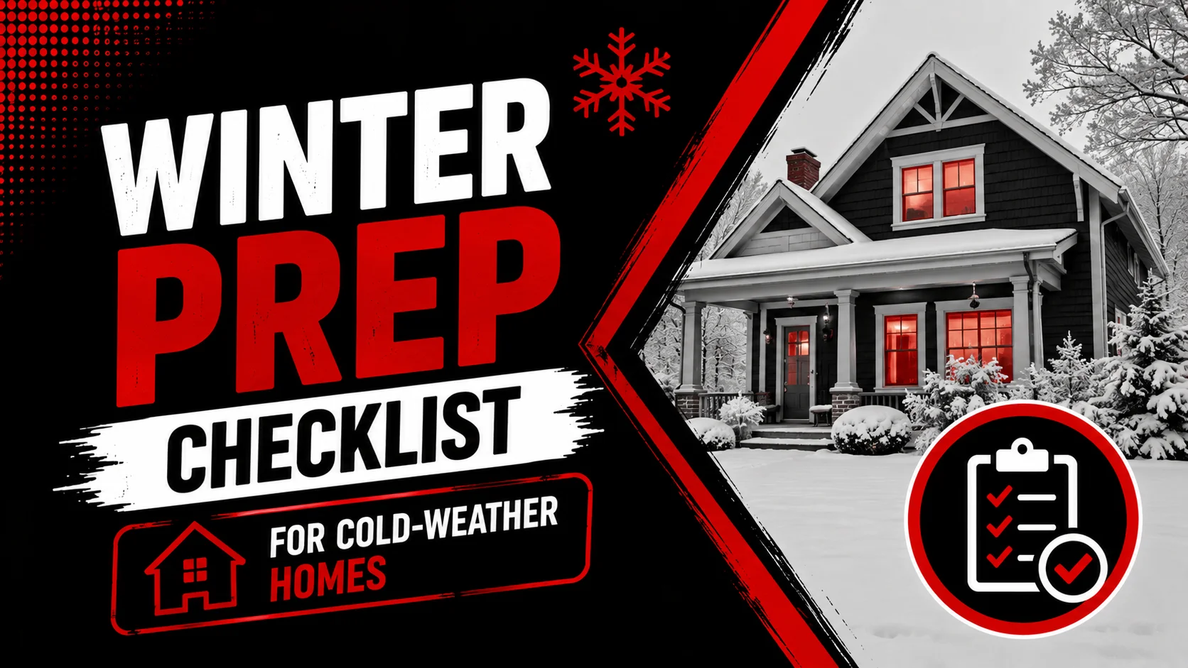 Winter prep checklist for cold-weather homes